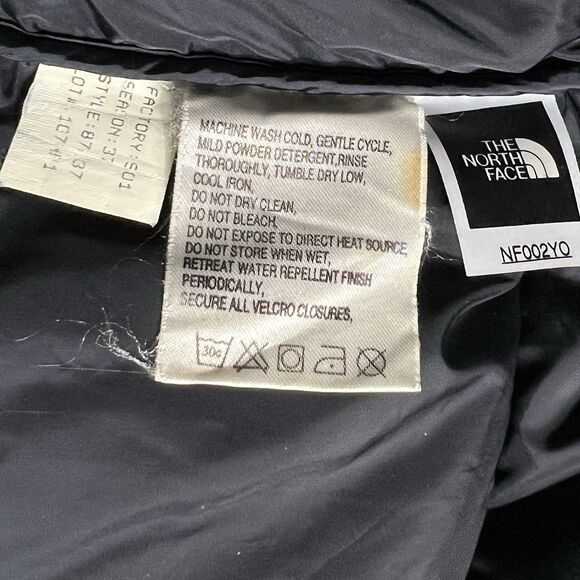 The North Face Nuptse Vest Blue and Black Men's Size L 700 Fill Power Goose Down - Picture 9 of 11